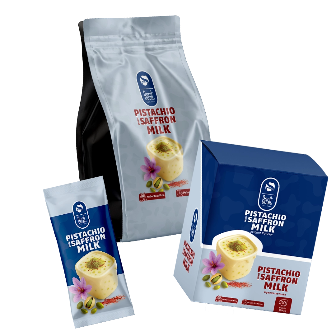 شیر پسته زعفرانی